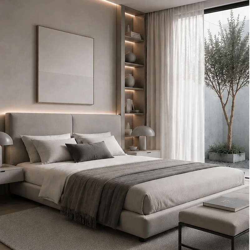 AZOURÉ Signature Bedroom Concept Haven mit hellem Bett